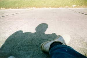 Author at the Mississippi bank in Algiers, New Orleans, 11/28/93