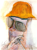 Portrait by Ralph Steadman